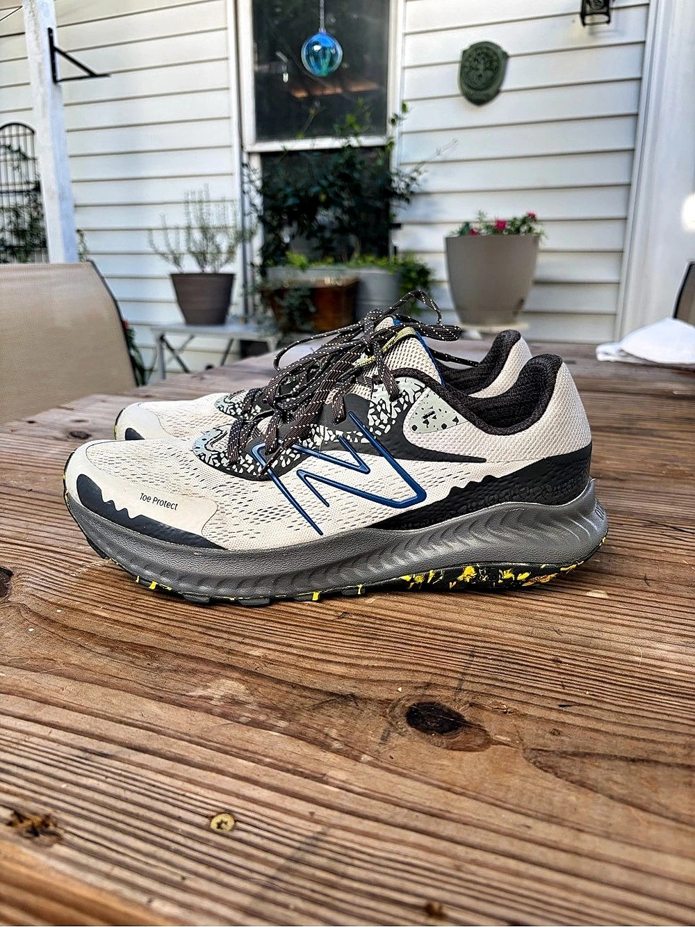 New Balance DynaSoft Nitrel V5 Trail Running Shoes Men’s 11 Gray Blue Yellow